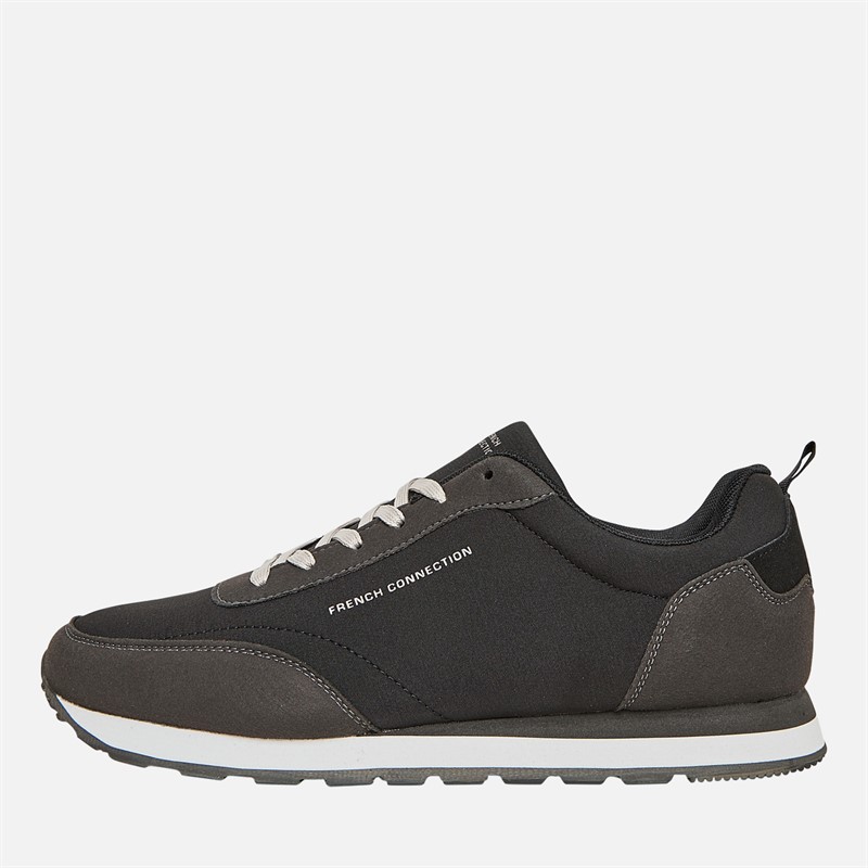 French Connection Herren Wen Logo Turnschuhe Grau