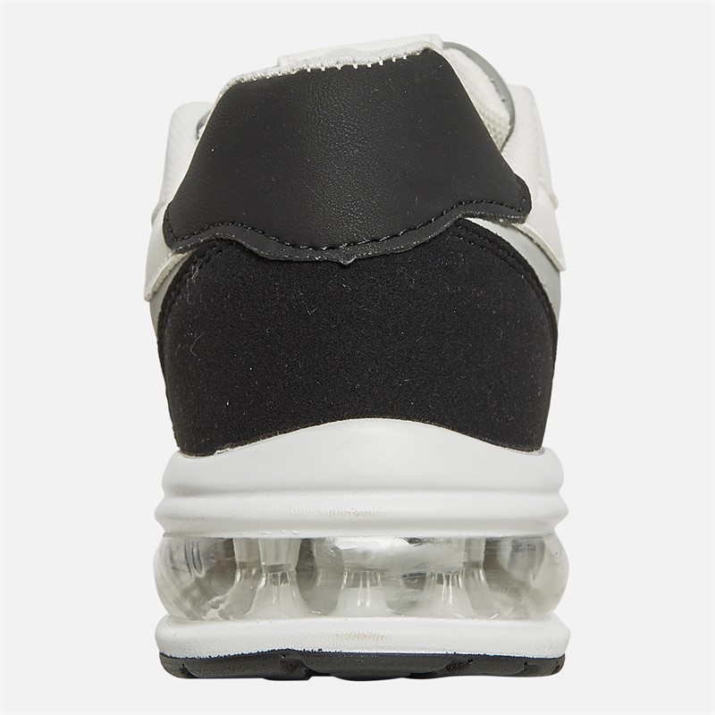 French Connection Junior Junge Wildleder Block Turnschuhe Weiss / Schwarz