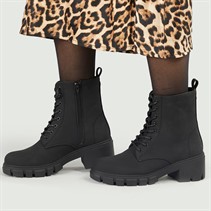 French Connection Womens Chunky Lace Boots Black