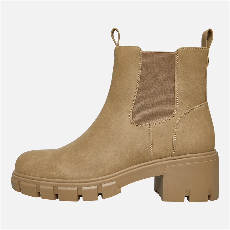 French Connection Damen Klobige Chelsea Stiefel Stein