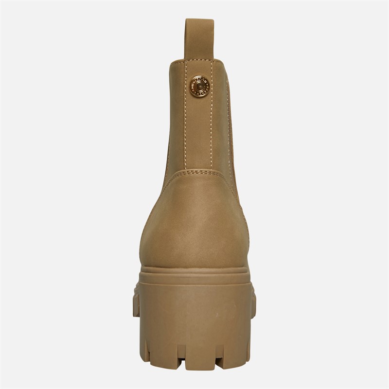 French Connection Damen Klobige Chelsea Stiefel Stein