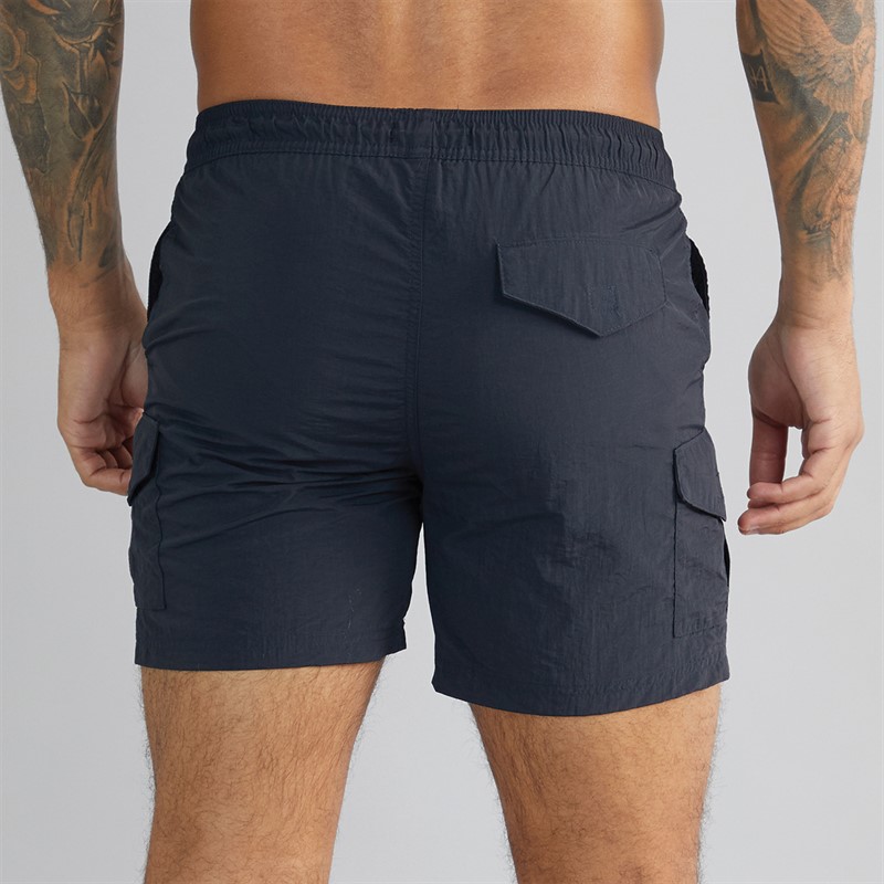 French Connection Mens Combat Swim Shorts Marine