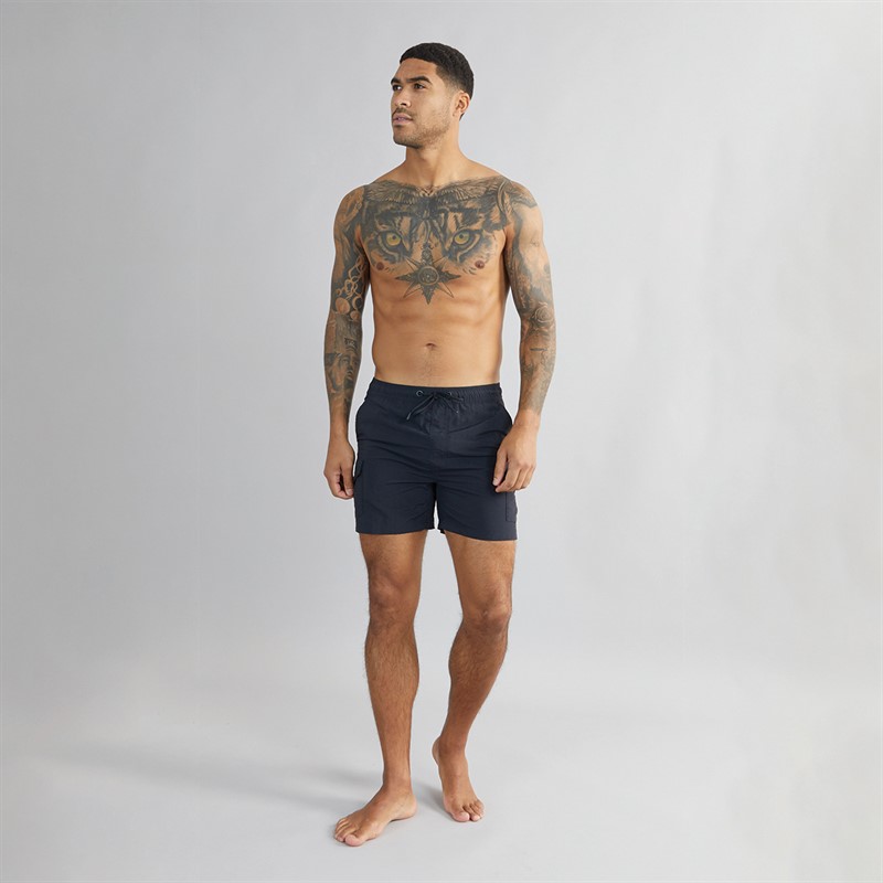 French Connection Mens Combat Swim Shorts Marine