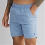 French Connection Mens Contrast Swim Shorts Light Blue/Marine