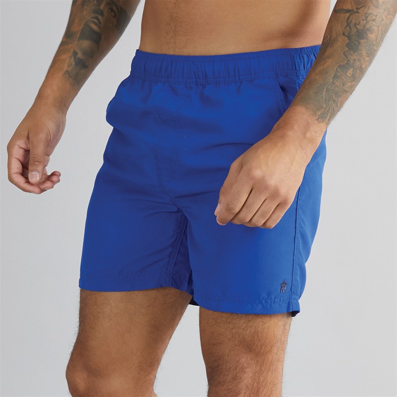 French Connection Mens Contrast Swim Shorts Mazarine/Marine