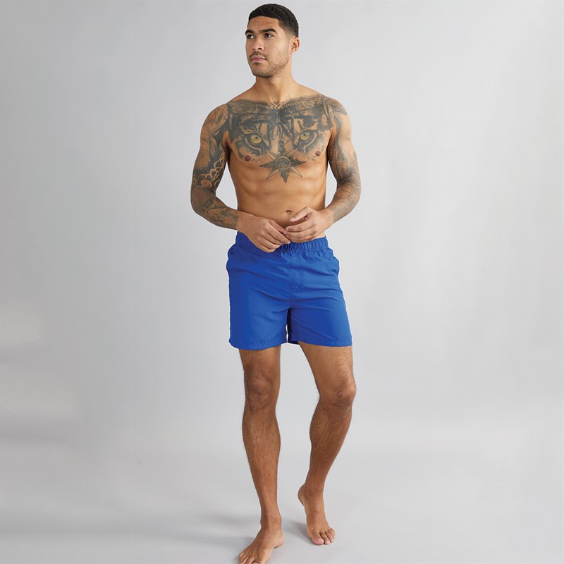 French Connection Mens Contrast Swim Shorts Mazarine/Marine
