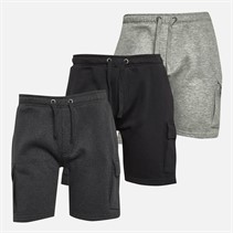 French Connection Mens Jersey Cargo Three Pack Shorts Multi 2