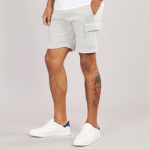French Connection Mens Jersey Cargo Shorts Light Grey Mel