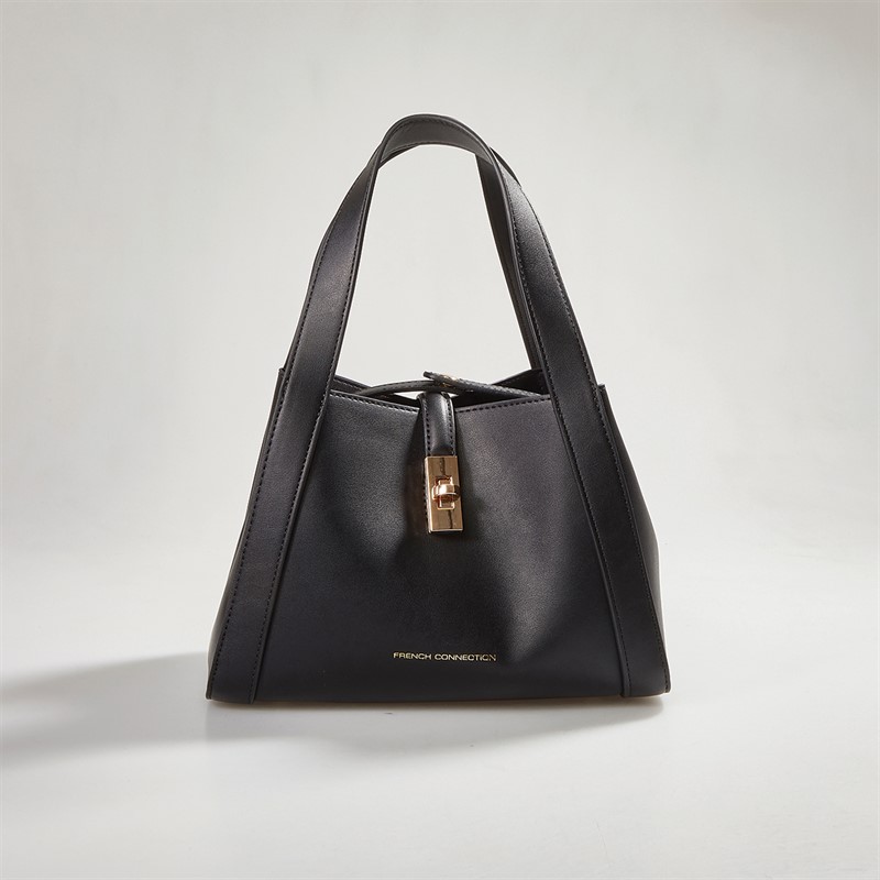 French Connection Womens Lock Bag Black