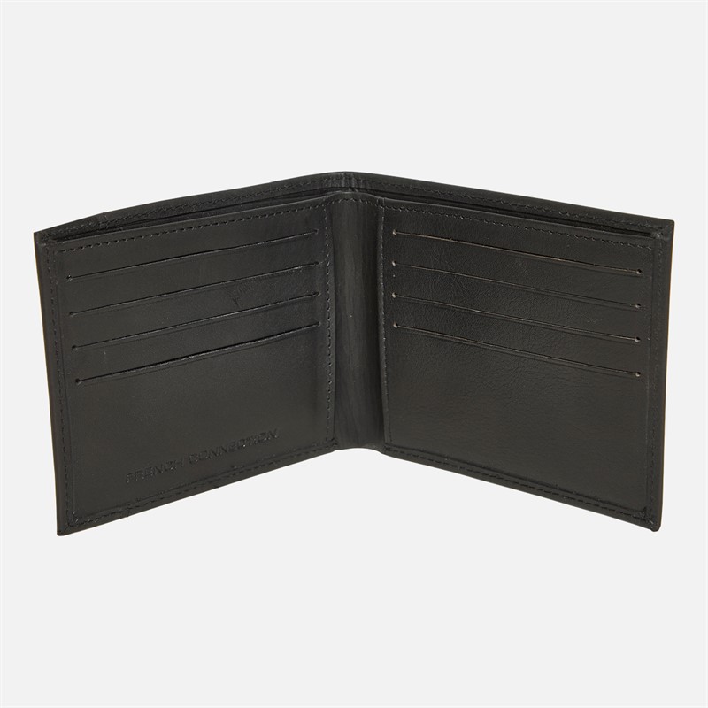 French Connection Mens Leather Wallet Black