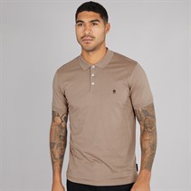 French Connection Mens Jersey Polo Shirt Mink