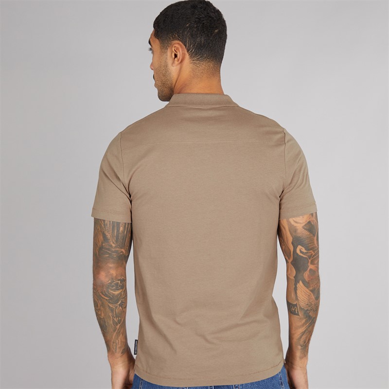 French Connection Mens Trophy Polo Shirt Mink