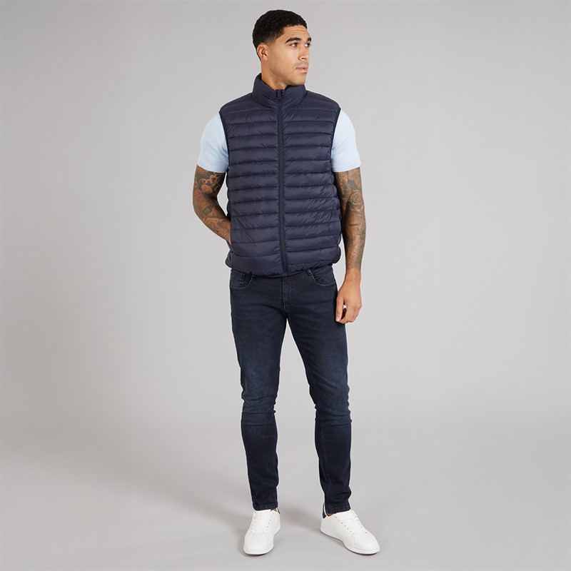 French Connection Mens Superlight Gilet Marine