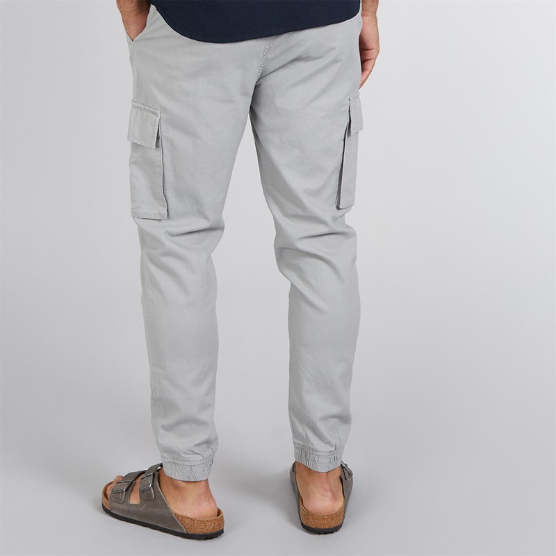French Connection Mens Linen Cargos Light Grey Lgt Grey