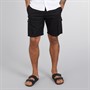 French Connection Mens Cargo Linen Shorts Black