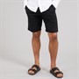 French Connection Mens Drawstring Linen Shorts Black