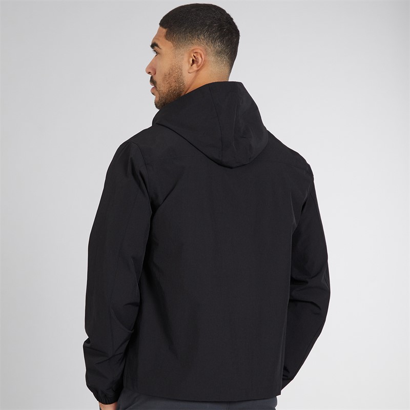 French Connection Mens Tech Luxe Hooded Jacket Black
