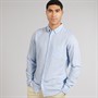French Connection Mens Long Sleeve Linen Shirt Soft Blue