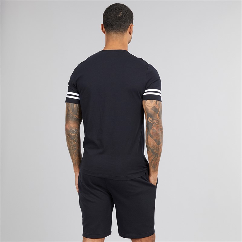 French Connection Mens FC Arm Stripe Co-Ord Marine/White/Marine