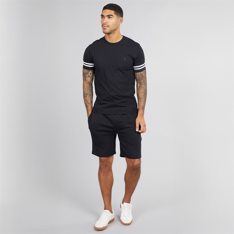 French Connection Mens FC Arm Stripe Co-Ord Marine/White/Marine