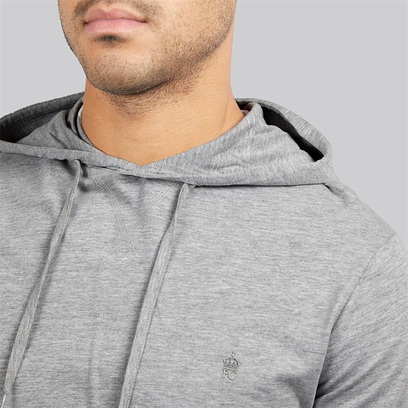 French Connection Mens Crown Three Pack Long Sleeve Tops Multi 3 - Marine/Light Grey Mel/White