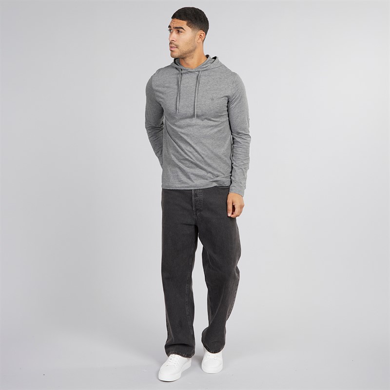 French Connection Mens Crown Three Pack Long Sleeve Tops Multi 3 - Marine/Light Grey Mel/White