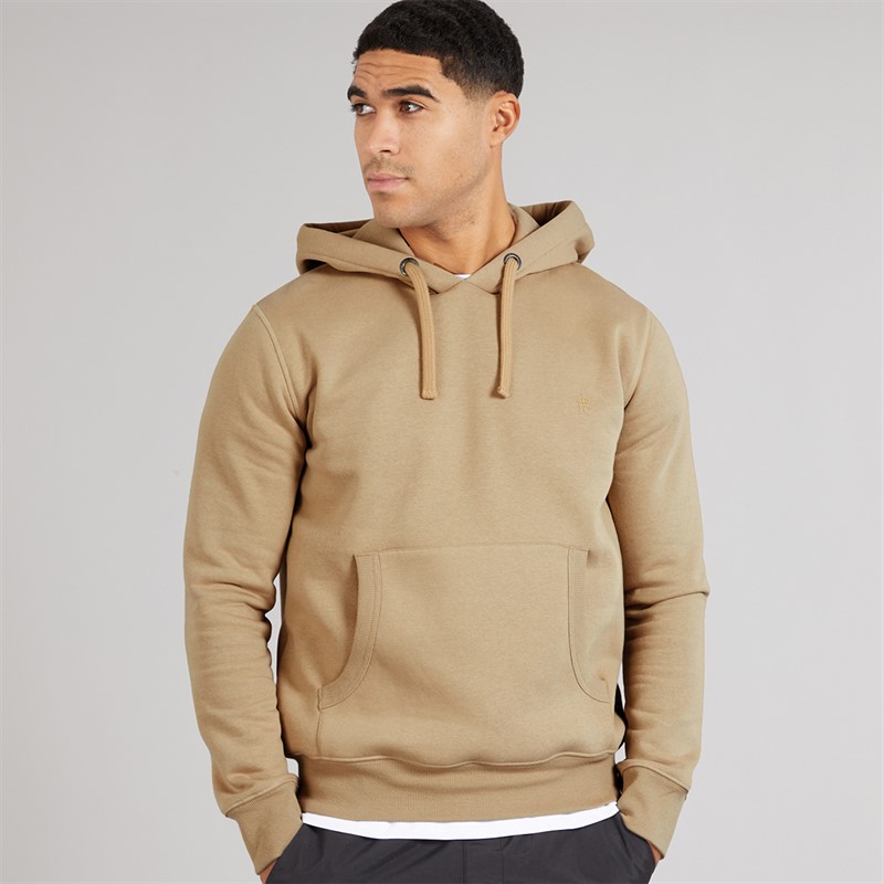 French Connection Mens FC Hoodie Taupe/Taupe