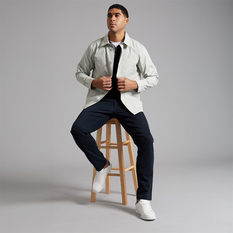 French Connection Mens Utility Three Jacket Stone