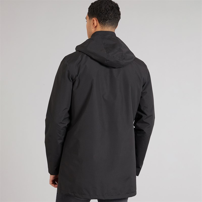 French Connection Mens Mac Hood Jacket Black
