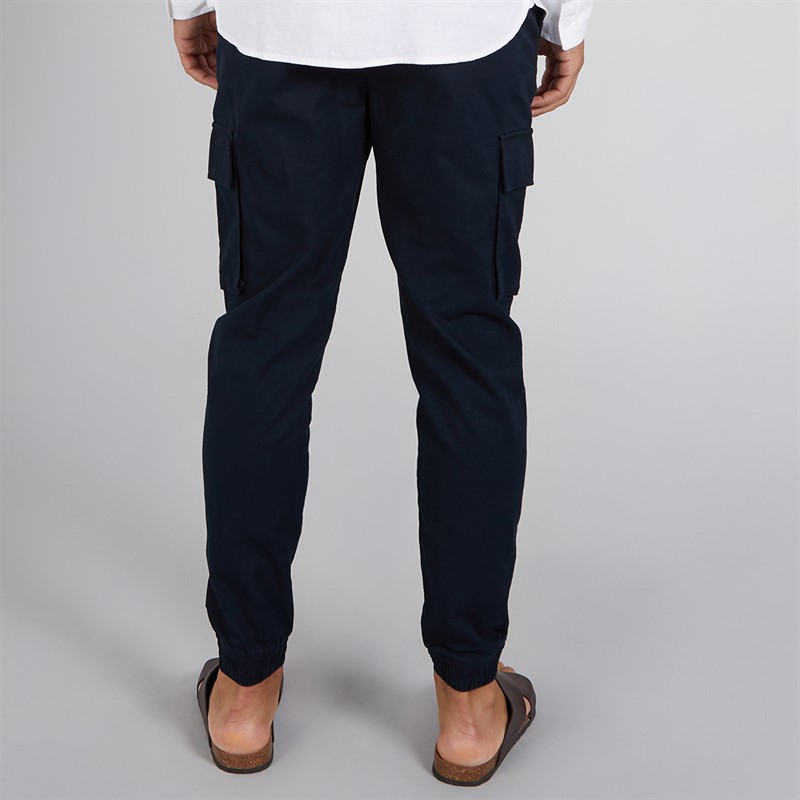 French Connection Mens Linen Cargos Marine