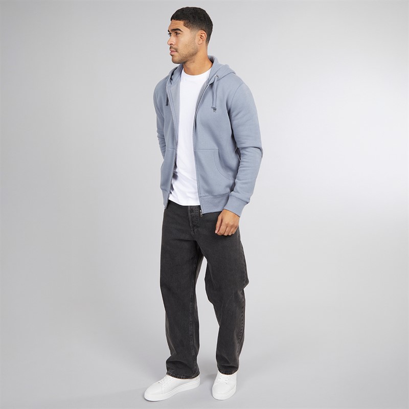 French Connection Mens FC Zip Hoodie Light Blue/Marine Lgt Blue/Marine
