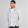 French Connection Mens FC Zip Hoodie Light Grey Mel/Marine Lgt Grey Mel/Marine