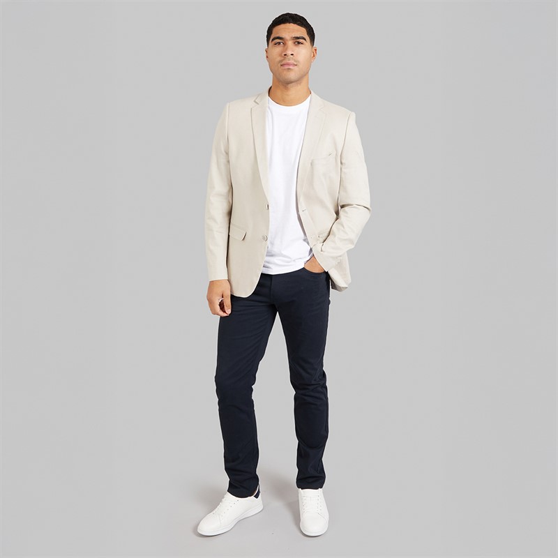 French Connection Mens Linen Blazer Stone
