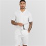 French Connection Mens Linen Stripe Set Ecru/Marine