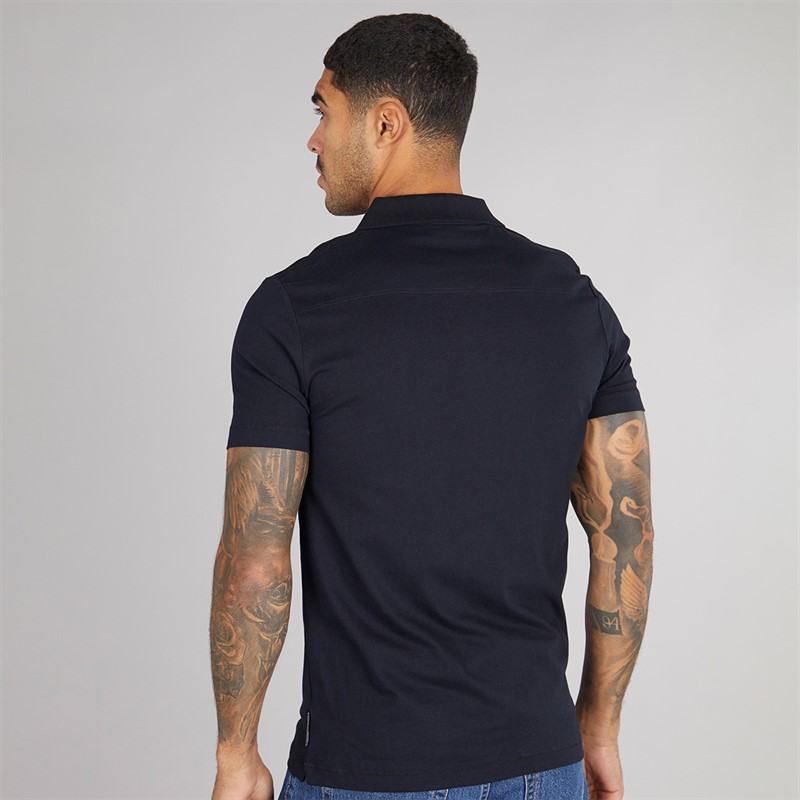 French Connection Mens Trophy Polo Shirt Marine