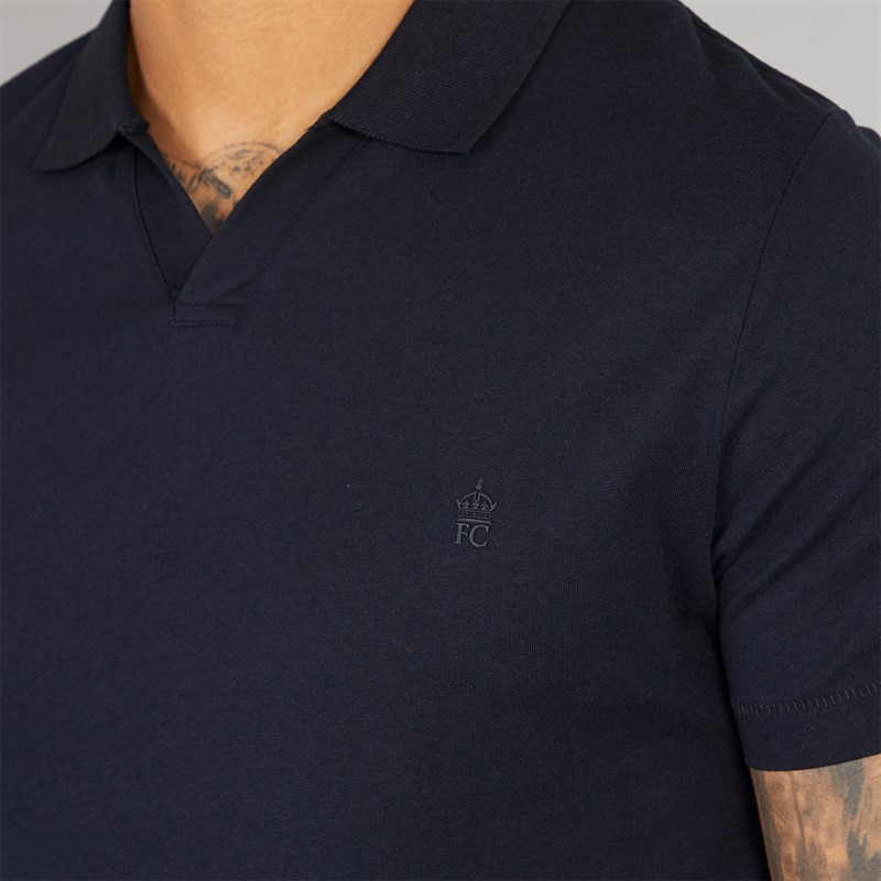 French Connection Mens Trophy Polo Shirt Marine
