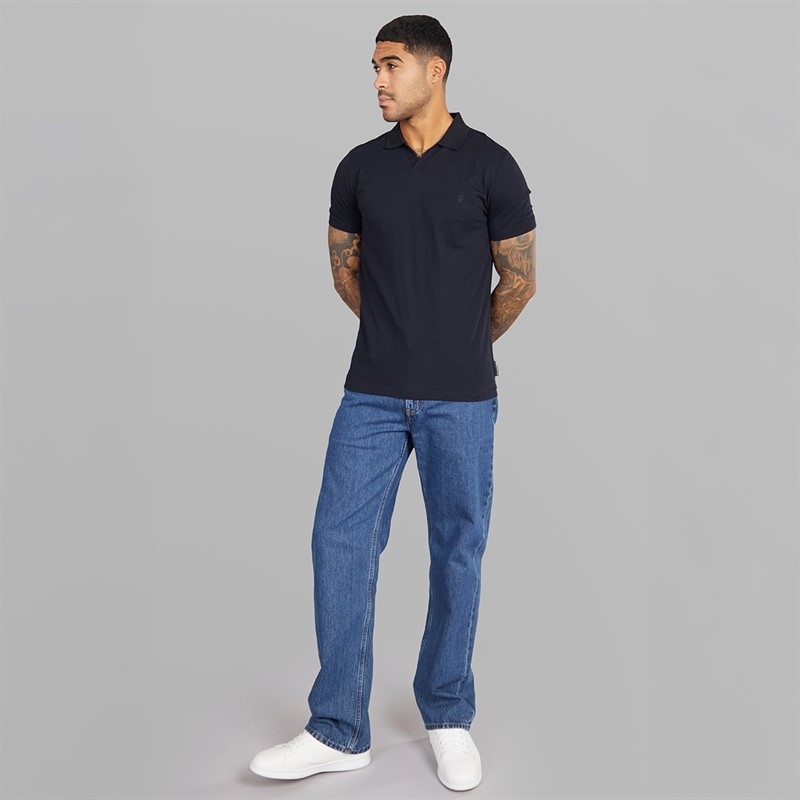 French Connection Mens Trophy Polo Shirt Marine