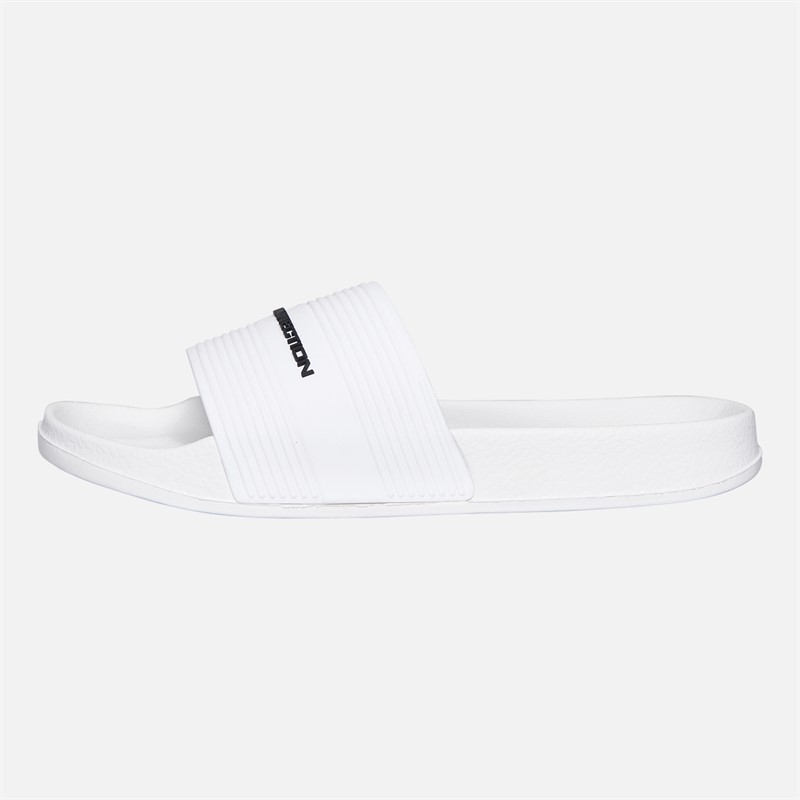 French Connection Sandales à brides Garçon Blanc/Black Logo