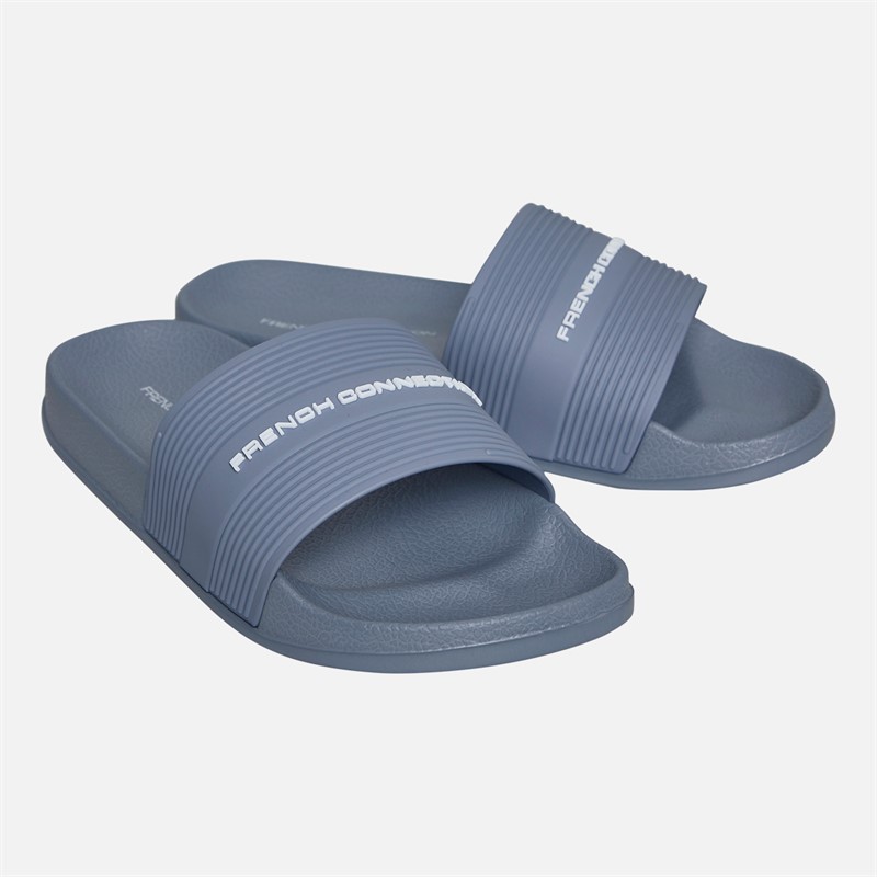 French Connection Sandales à brides Garçon Light Blue/White Logo