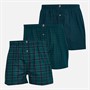 French Connection Mens FC Three Pack Woven Boxers Multi 3 Check/Gingham/Check