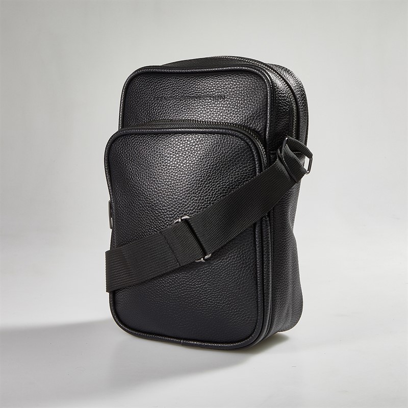 French Connection Mens FC Classic Flight Bag Black