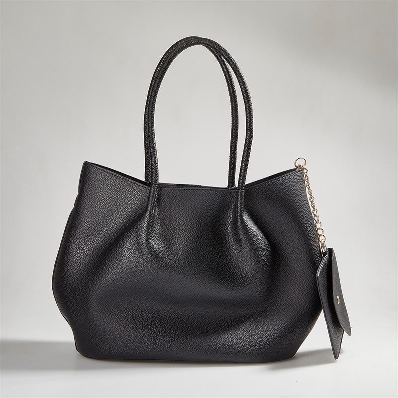 French Connection Womens FC Grainy Tote Bag Black