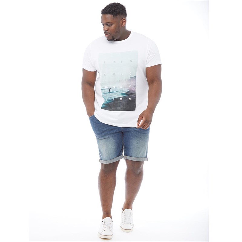 mens plus size denim shorts