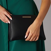 French Connection Womens FC Pouch Bag Black