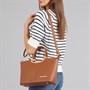 French Connection Womens FC Metal Handle Bag Tan