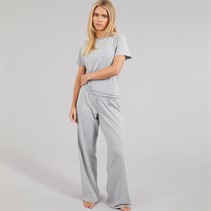 French Connection Womens Tired As Pyjama Set Grey Marl