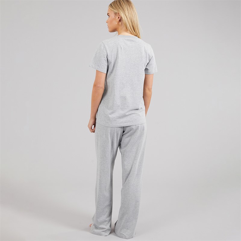 French Connection Womens Tired As Pyjama Set Grey Marl