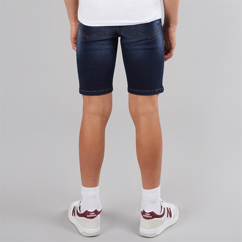 French Connection Boys Denim Shorts Dark Blue