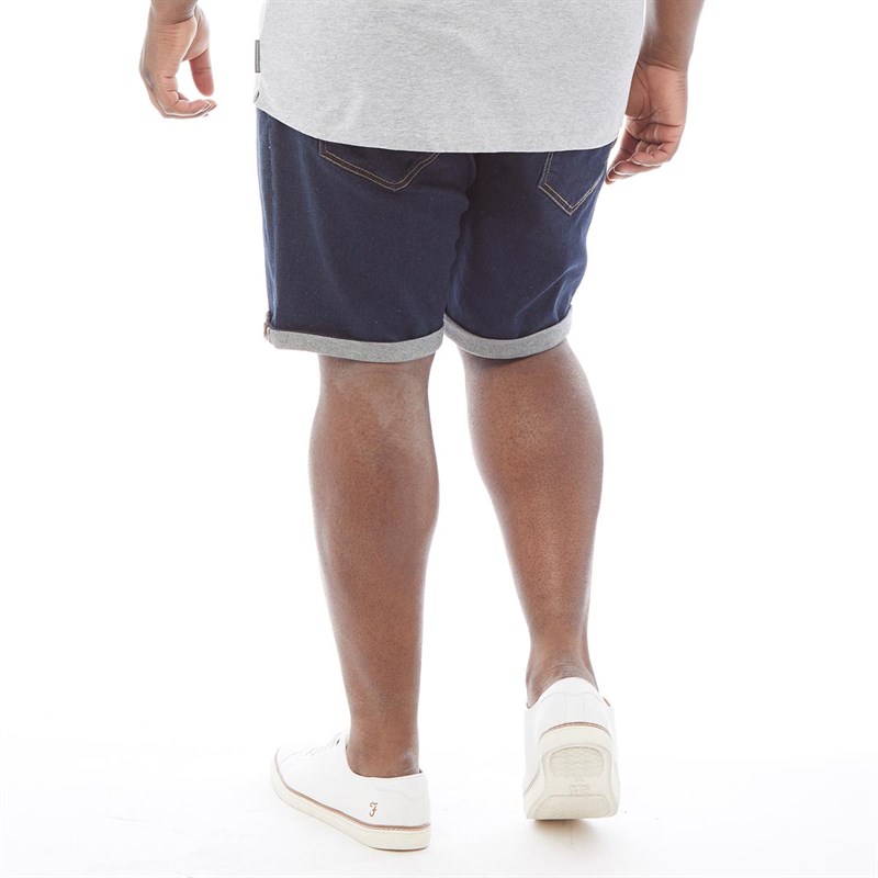 mens plus size denim shorts