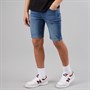 French Connection Boys Denim Shorts Mid Blue